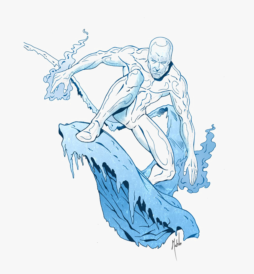 Iceman Transparent Image - Iceman X Men Comic, HD Png Download, Free Download