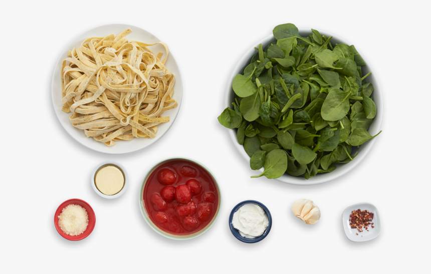 Fresh Basil Fettuccine With Datterini Tomatoes & Goat - Spaghetti, HD Png Download, Free Download