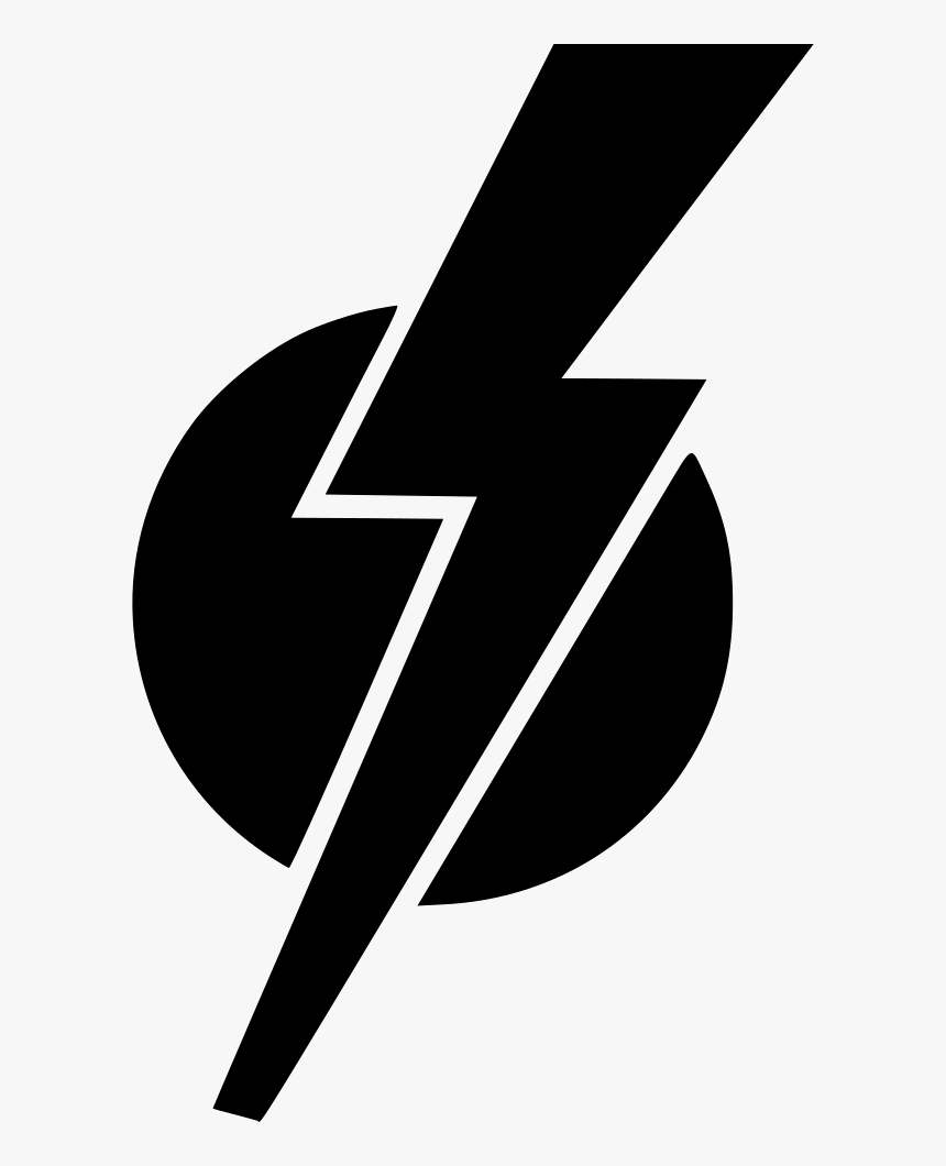 Round Shock Electric Hero Sign - Stencil, HD Png Download, Free Download