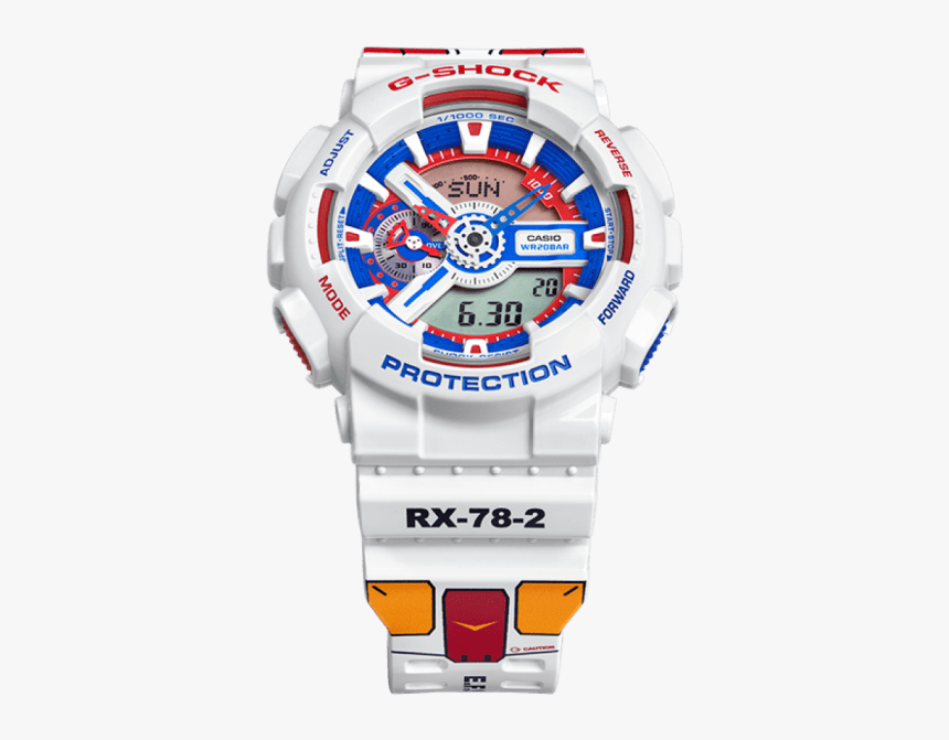 G Shock Ga 110tr 7aprgd "rx 78 2 Gundam" - G Shock Gundam 40th Anniversary, HD Png Download, Free Download