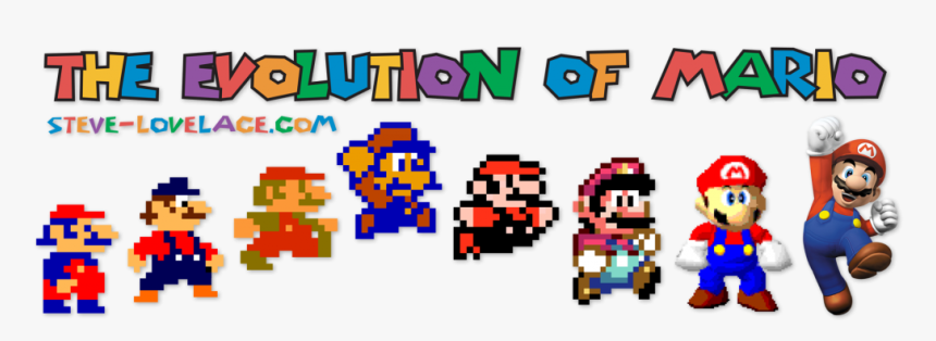 Taken From The Famous Image "evolution Of Man - Super Mario Bros, HD Png Download, Free Download