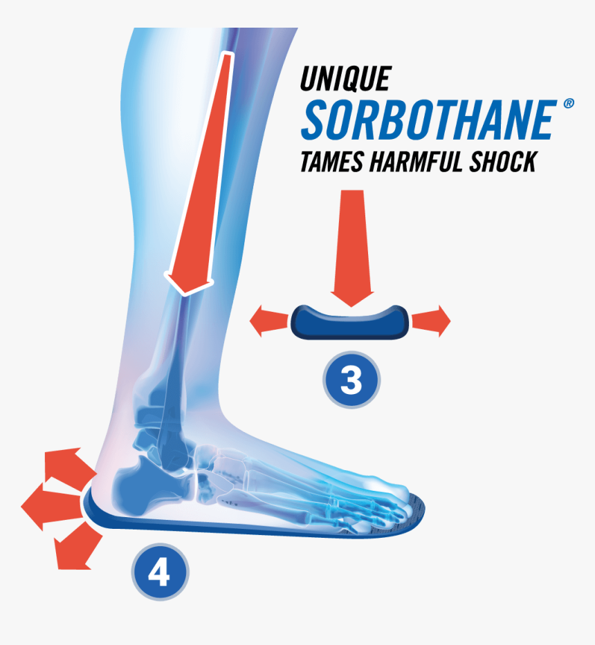 Unique Sorbothane Tames Harmful Shock - Sorbothane Insoles, HD Png Download, Free Download
