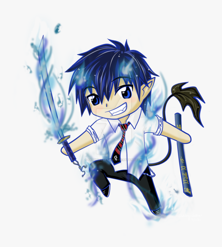 Blue Exorcist Chibi Png, Transparent Png, Free Download