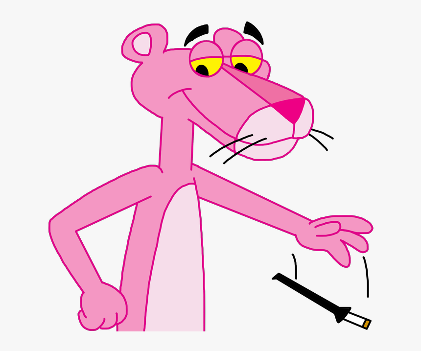 Pink Panther Clipart Smoking - Does The Pink Panther Smoke, HD Png Download, Free Download
