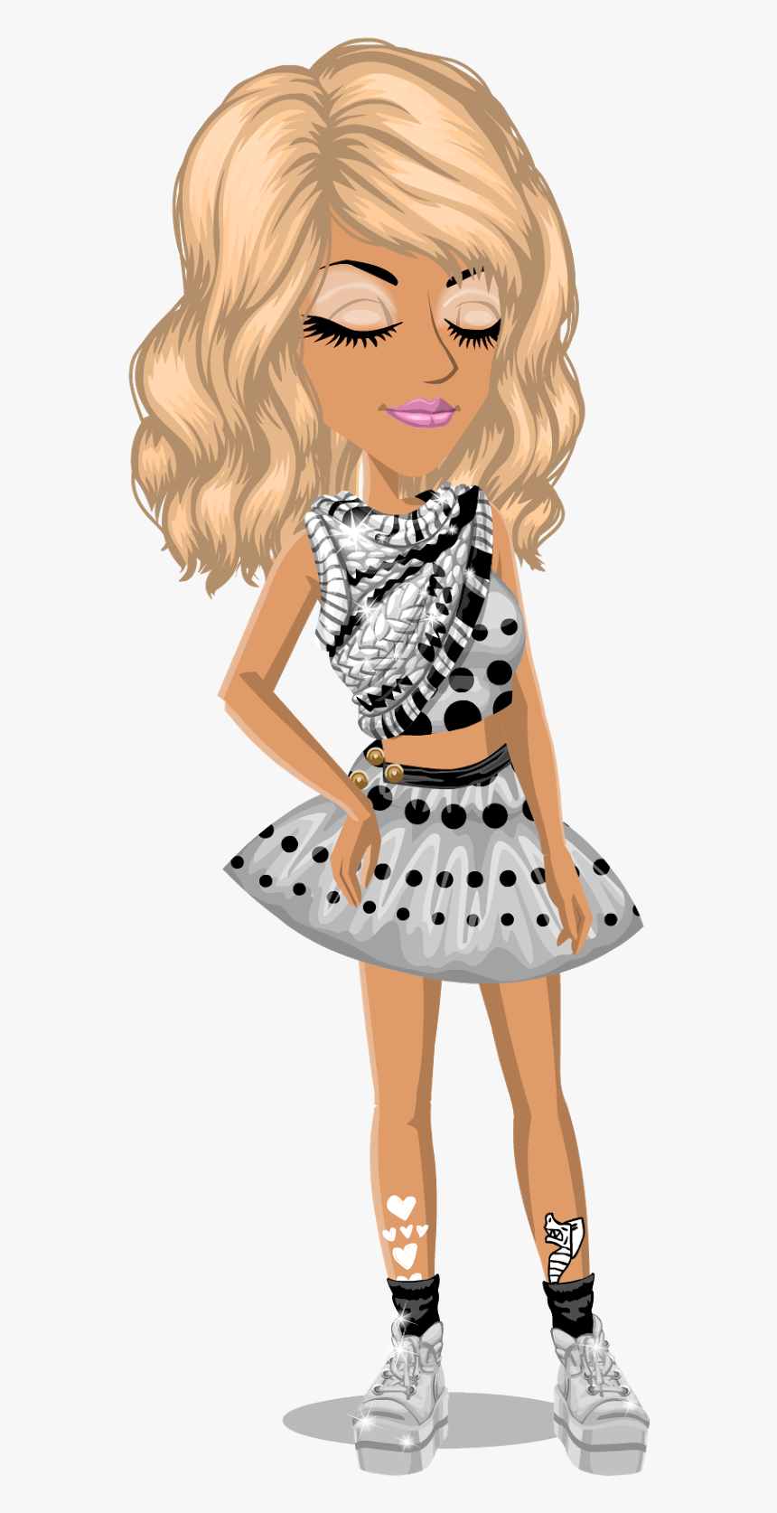Msp Girl Eyes Closed, HD Png Download, Free Download