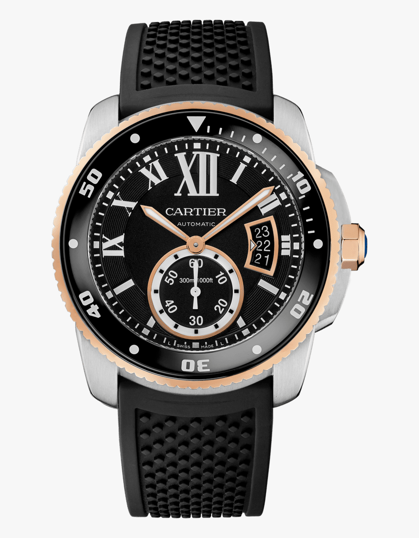 Calibre De Cartier Diver Black, HD Png Download, Free Download