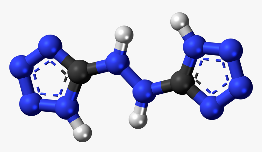 Hbt Molecule Ball - 1 2 4 Triazole 3d, HD Png Download, Free Download