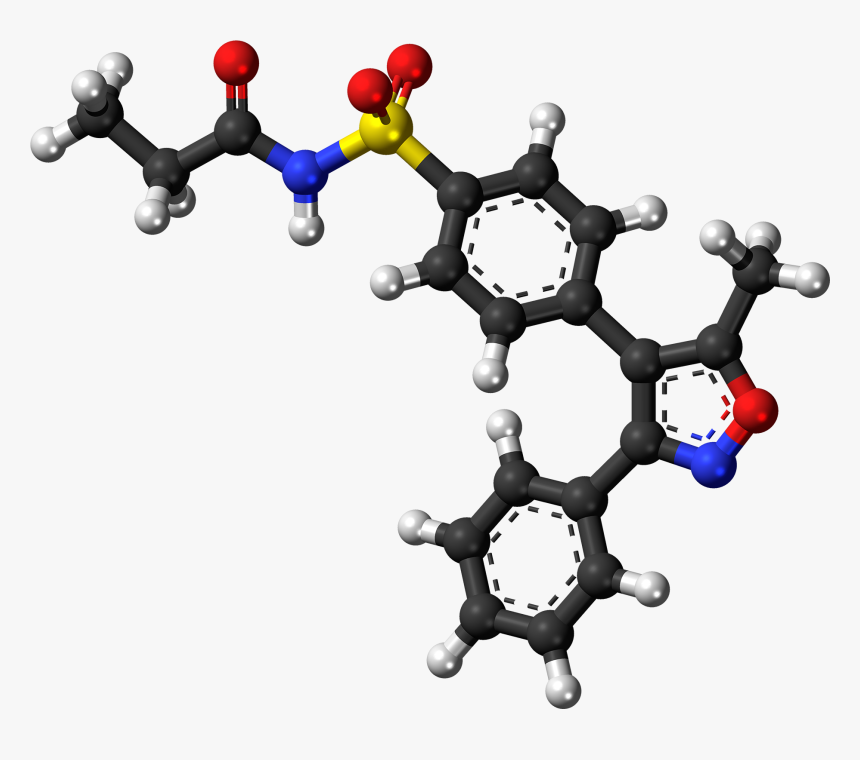 Parecoxib Molecule Ball - Polyethylene Glycol 3d Structure, HD Png Download, Free Download