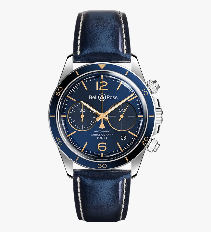 Bell And Ross Aeronavale - Omega Speedmaster Moonwatch Blue, HD Png Download, Free Download