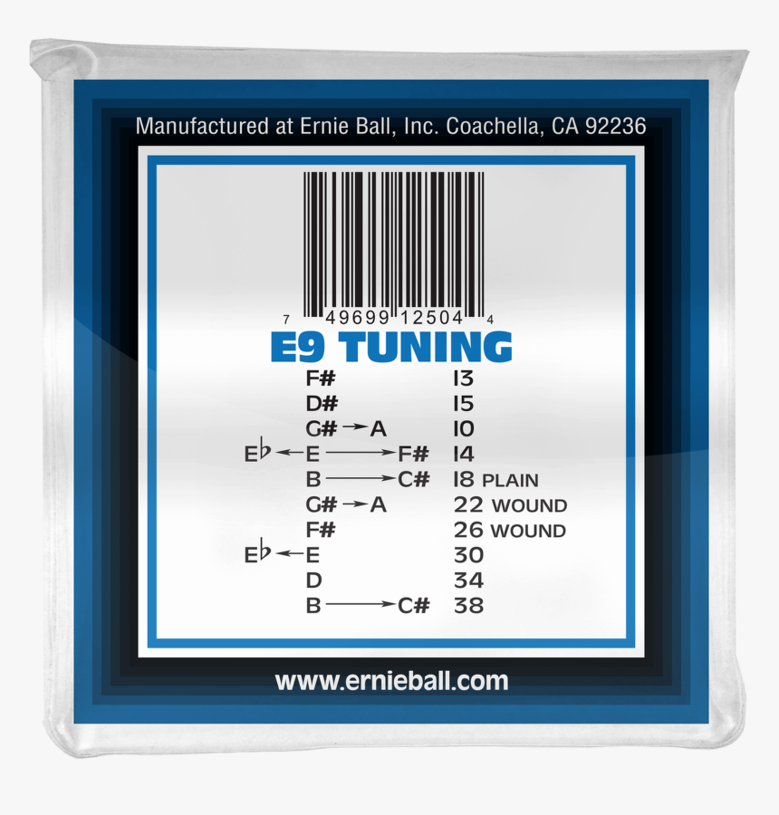 Ernie Ball Pedal Steel 10-string E9 Tuning Stainless, HD Png Download, Free Download