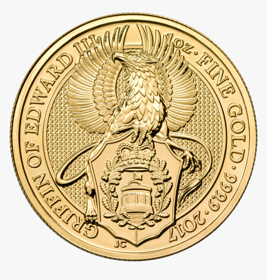 1 Oz Gold Queen's Beast Griffin, HD Png Download, Free Download