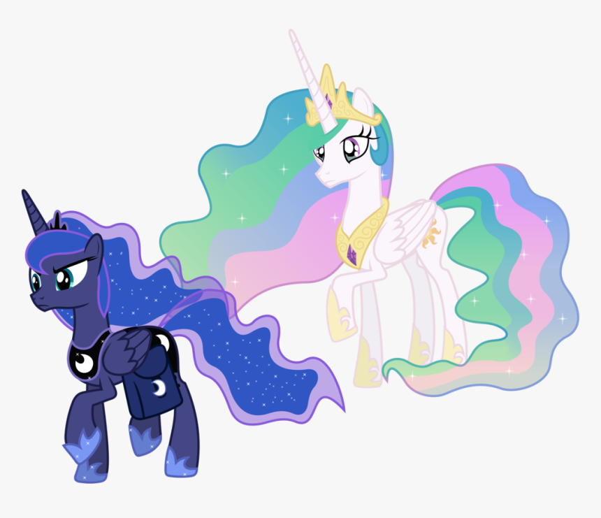 Mlp Princess Luna Angry Clipart , Png Download - Luna And Princess Celestia, Transparent Png, Free Download