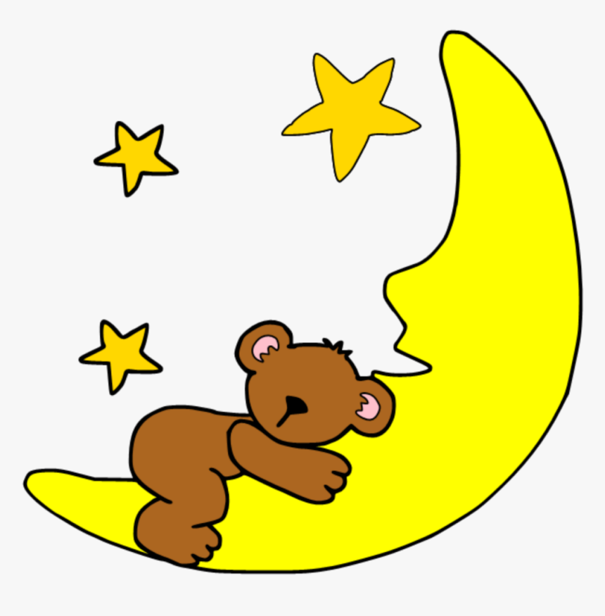 Sleeping Moon Clipart Png Transparent Png , Png Download - Free Sleeping Baby Png, Png Download, Free Download