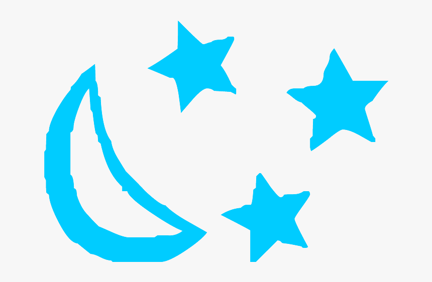 Moon Clipart Transparent Background - Transparent Png Silver Stars Png, Png Download, Free Download