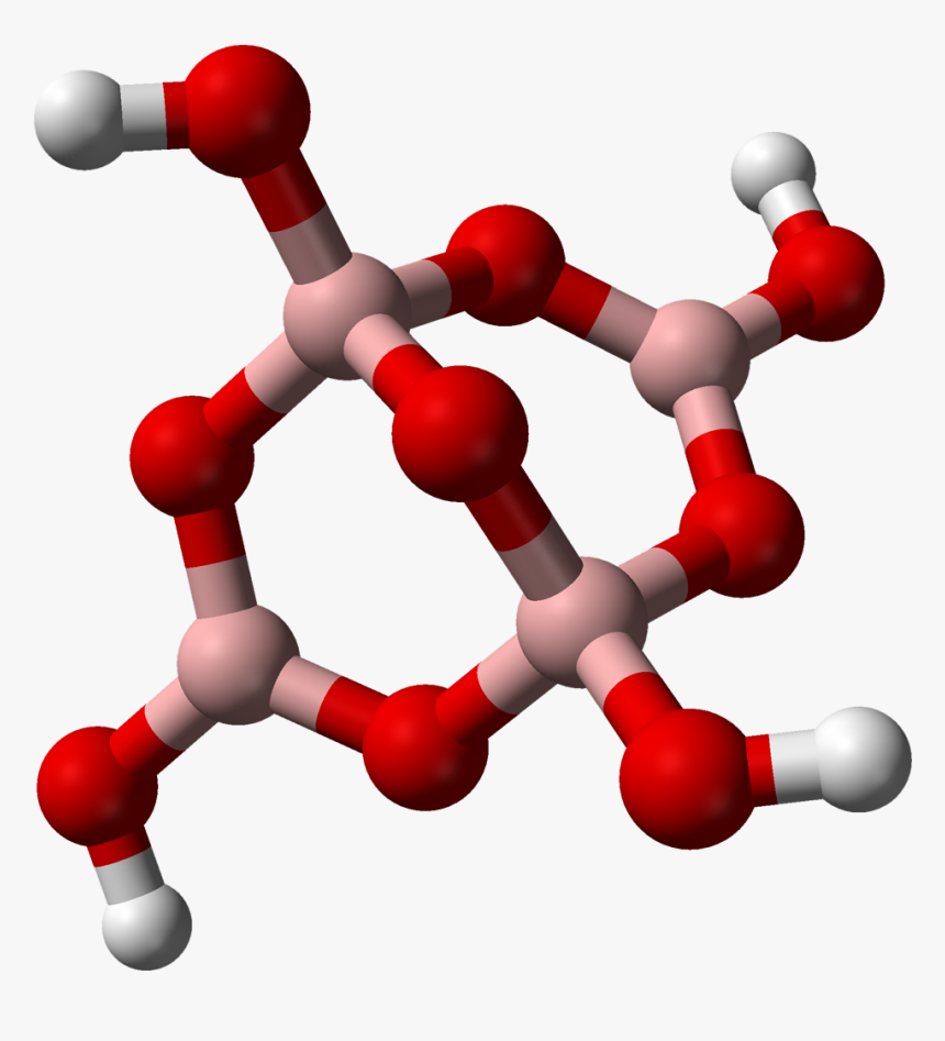 Tetraborate Xtal 3d Balls - Boron Molecule, HD Png Download, Free Download