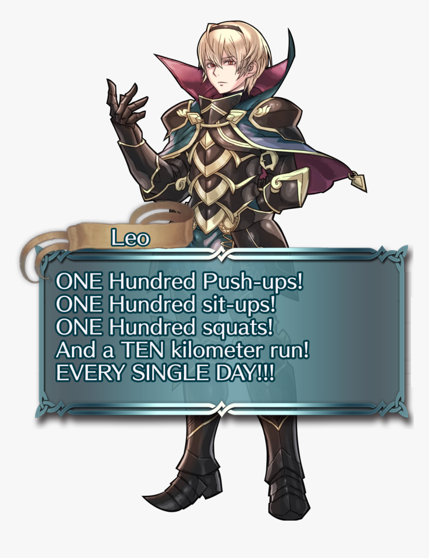 Could I See Leo Shouting The Official Saitama Workout - Leo Fire Emblem Heroes, HD Png Download, Free Download