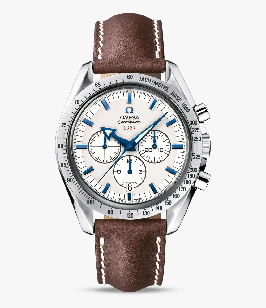 321 - 12 - 42 - 50 - 02 - 001 - Omega Speedmaster Broad - Omega Speedmaster Automatic Broad Arrow 1957, HD Png Download, Free Download