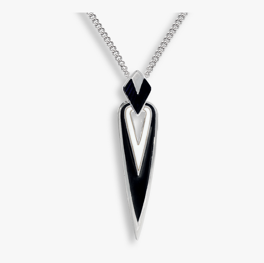 Nicole Barr Designs Sterling Silver Necklace Deco Arrow - Art Deco Pendants, HD Png Download, Free Download