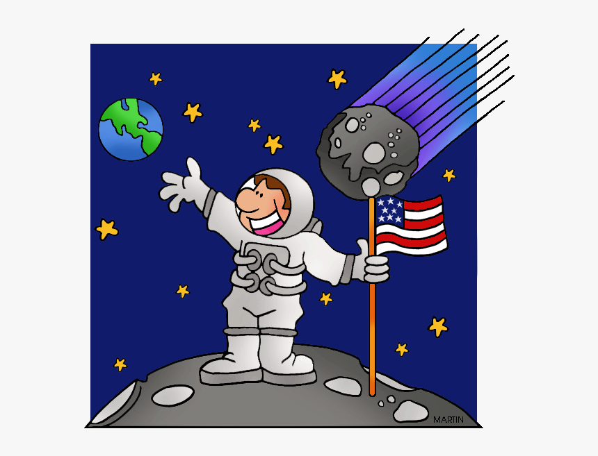 Free Outer Space Clip Art By Phillip Martin, Asteroids - Go To Space Clipart, HD Png Download, Free Download