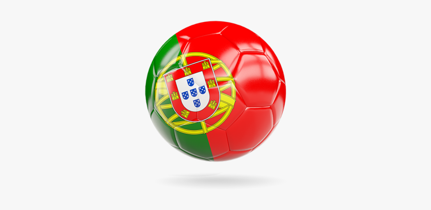 Glossy Soccer Ball - Portugal Flag, HD Png Download, Free Download