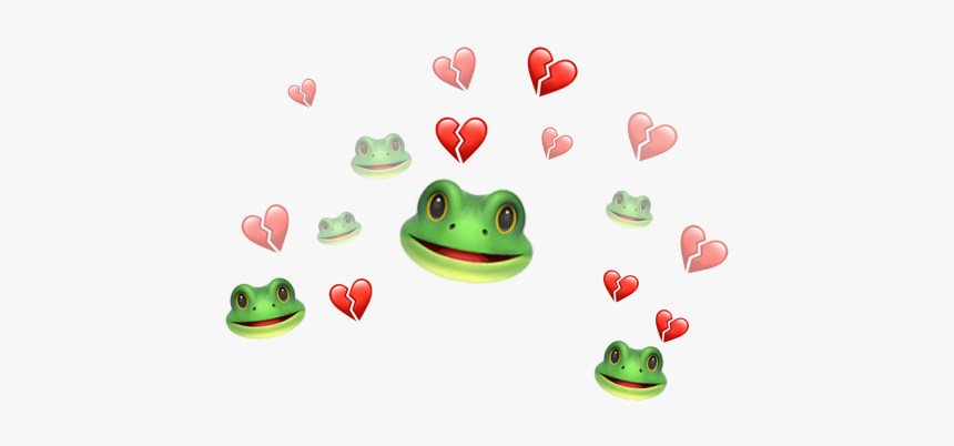 #iphone #emoji #frog #heart #broken #brokenheart #green, HD Png Download, Free Download