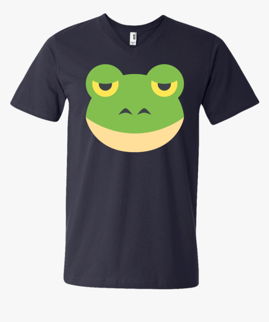 Frog Face Emoji Men"s V Neck T Shirt - T-shirt, HD Png Download, Free Download