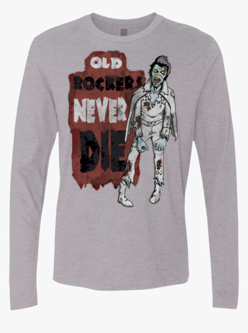 Old Rockers Never Die Men"s Premium Long Sleeve - Long-sleeved T-shirt, HD Png Download, Free Download