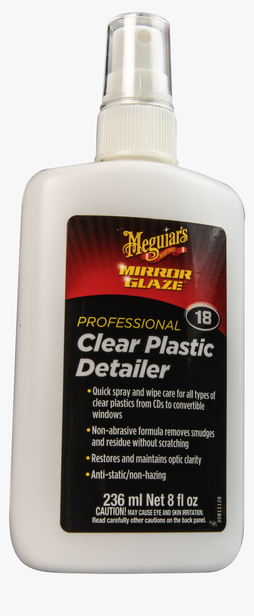 M1808 Mirror Glaze® Clear Plastic Detailer, 8 Oz - Bottle, HD Png Download, Free Download