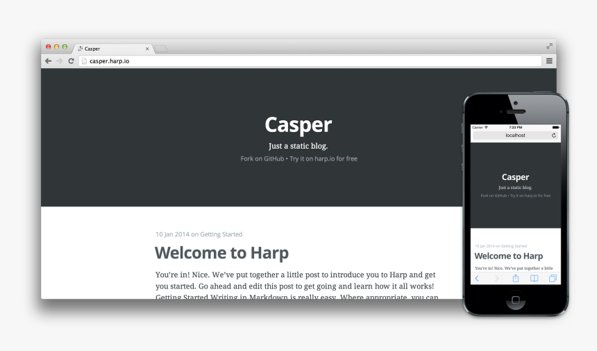 Casper Running With Harp In The Browser - Iphone, HD Png Download, Free Download