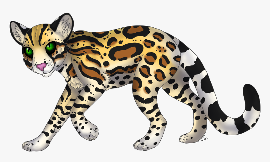 Leopard Clipart Ocelot - Ocelot Transparent Background, HD Png Download, Free Download