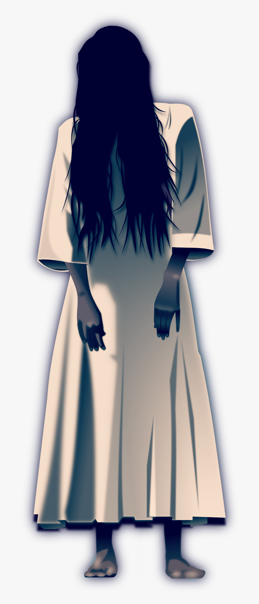 Transparent Grudge Png - White Lady Ghost Png, Png Download, Free Download