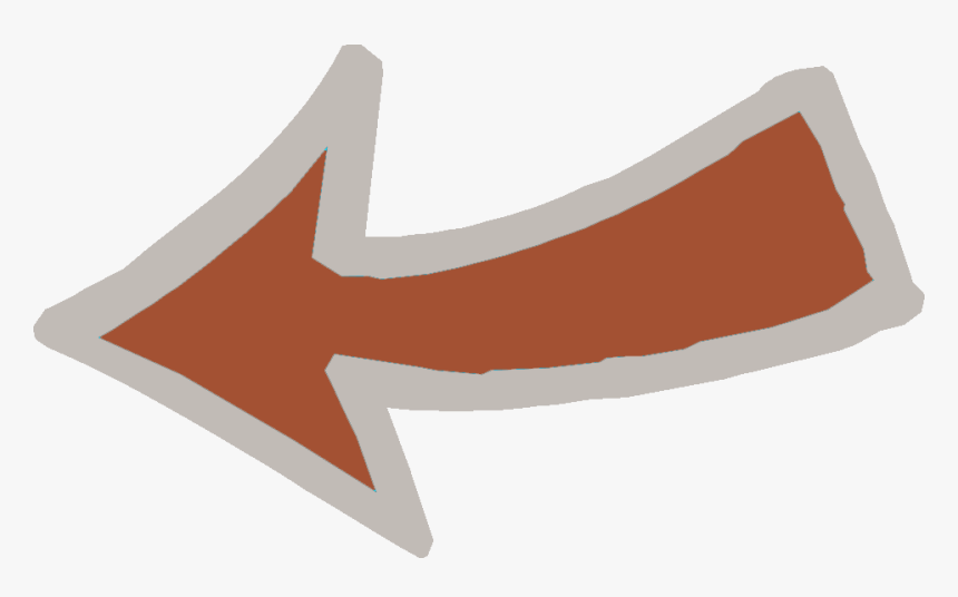 Brown Curved Arrow, Hd Png Download - Curved Arrow Png Brown, Transparent Png, Free Download