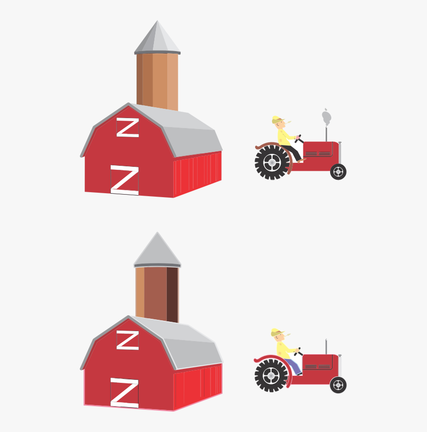 Farmer And Silo - Agriculture, HD Png Download, Free Download