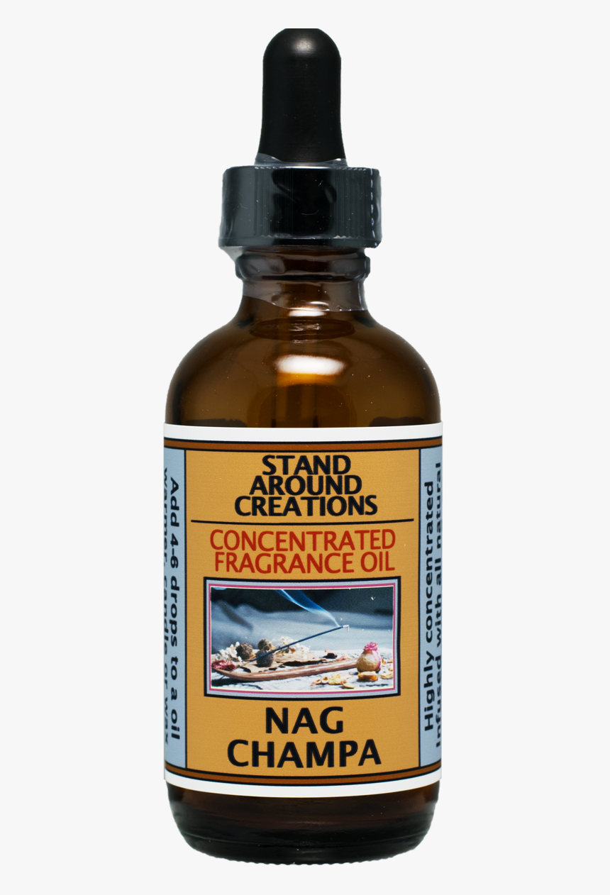Nag Champa Fragrance Oil 2-fl - Glass Bottle, HD Png Download, Free Download