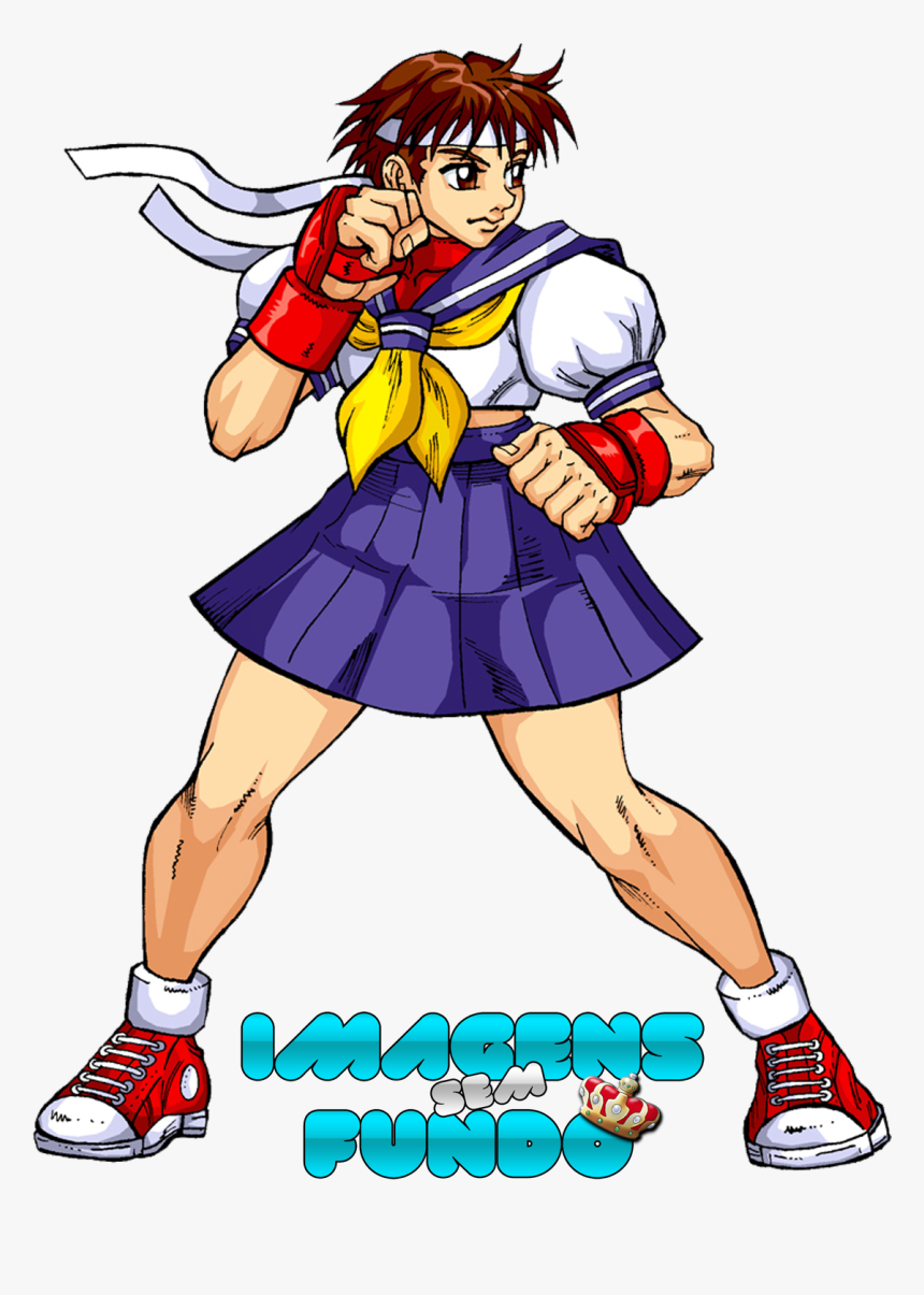 Street Fighter Clipart Sakura - Sakura Street Fighter Render, HD Png Download, Free Download