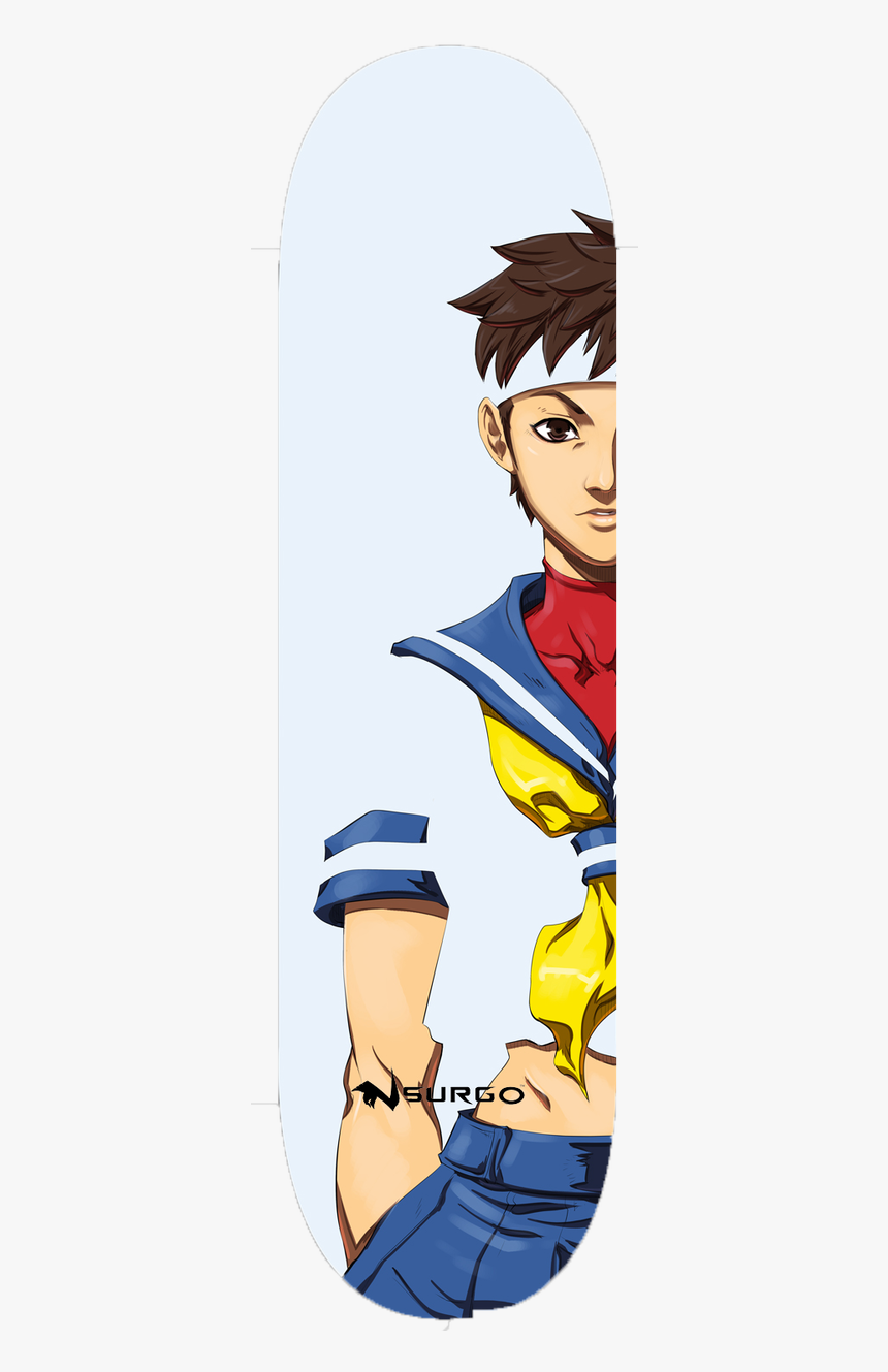 Sakura Skateboard Street Fighter, HD Png Download, Free Download