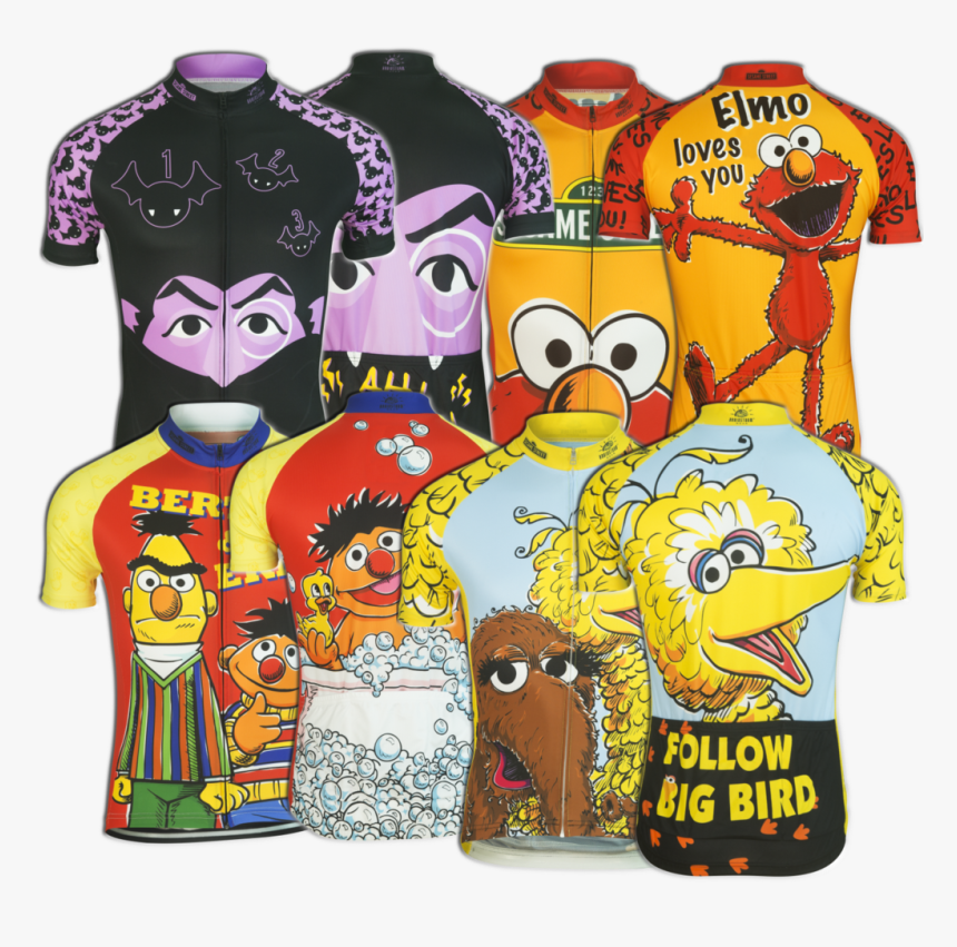 New Designs For 2016 - Sesame Street Cycling Jerseys, HD Png Download, Free Download