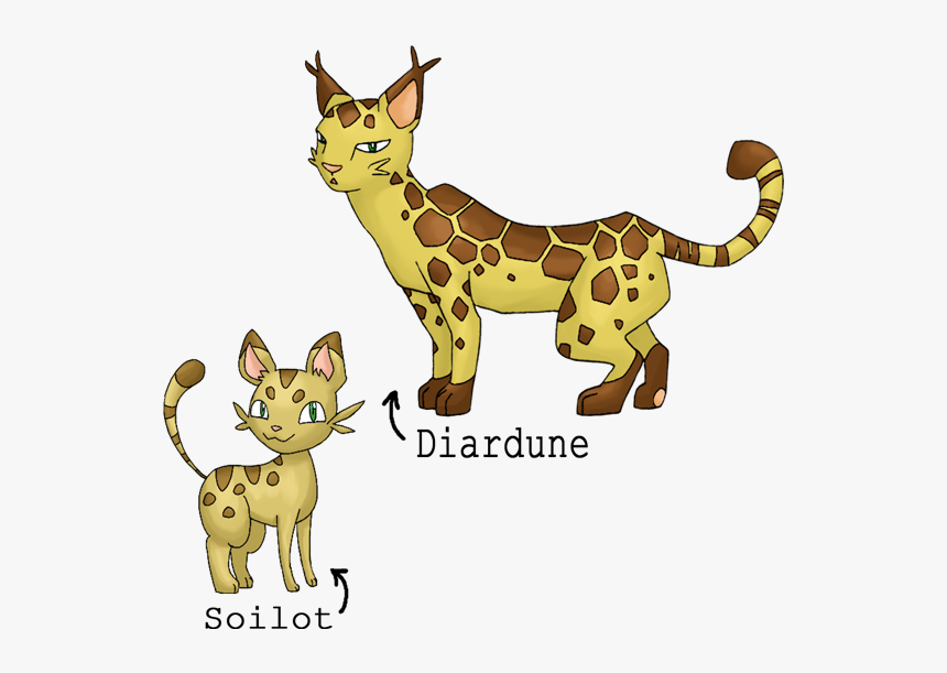 Fakemon Soilot And Diardune - Fakemon Leopard, HD Png Download, Free Download