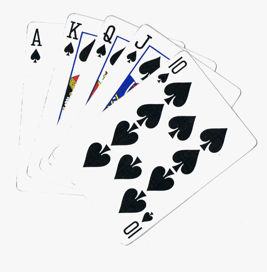 Royal Flush Cards Png - Poker Royal Flush Png, Transparent Png, Free Download