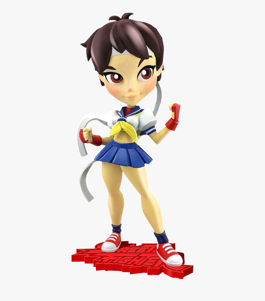 Street Fighter Sakura 7 Knock Outs Vinyl Statue - Sakura Street Fighter Knockouts Vinyl Figure, HD Png Download, Free Download