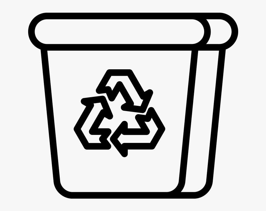 Recycling - White Recycle Bin Icon, HD Png Download, Free Download