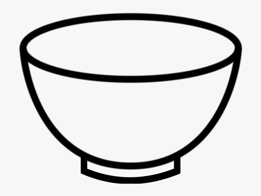 Plate Cliparts Black - Bowl Black And White, HD Png Download, Free Download