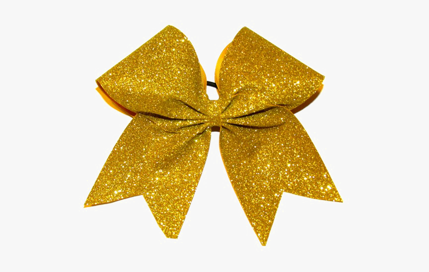 Glitter Bow Ribbon Png Pic - Golden Glitter Ribbon Png, Transparent Png, Free Download