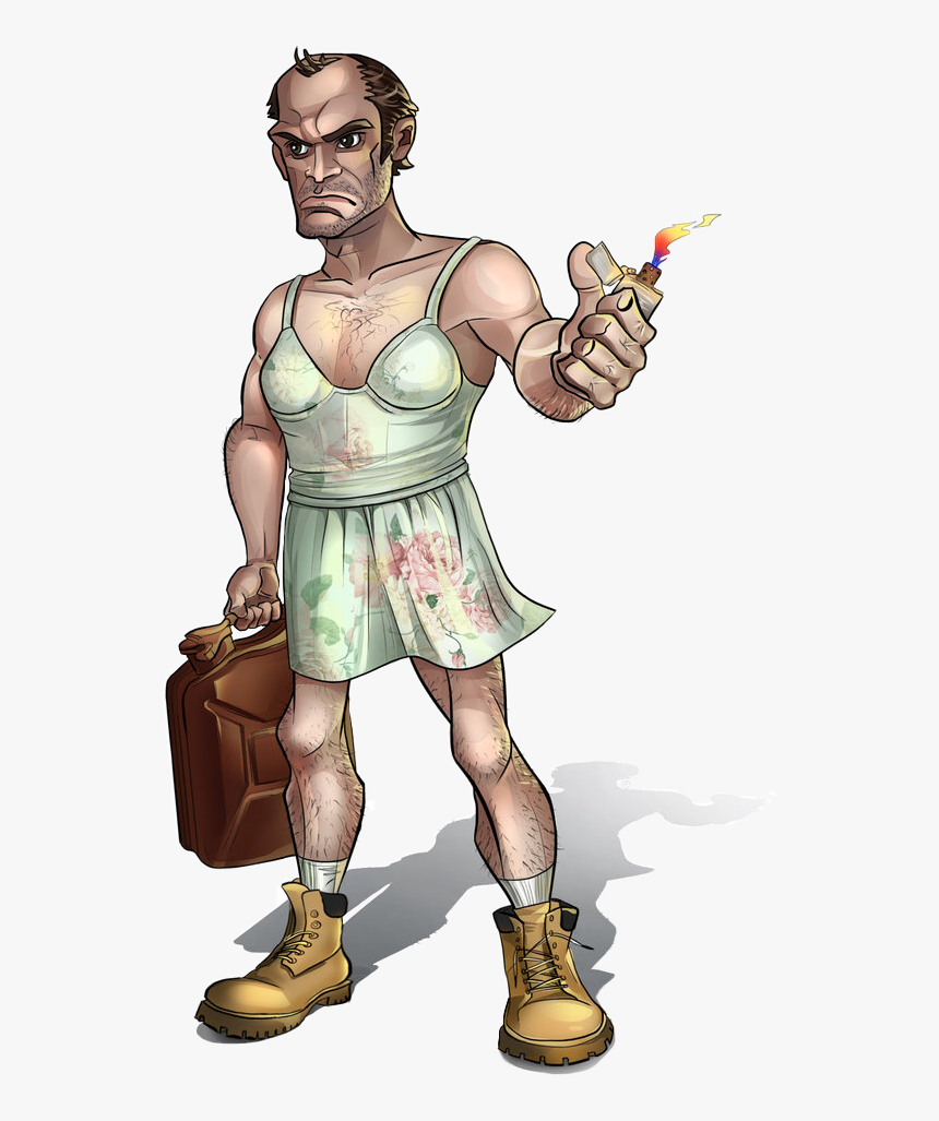 Transparent Gta Character Png - Gta V Trevor Clipart, Png Download, Free Download