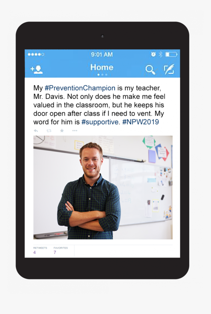 Twitter Teacher Post Image - Tablet Computer, HD Png Download, Free Download
