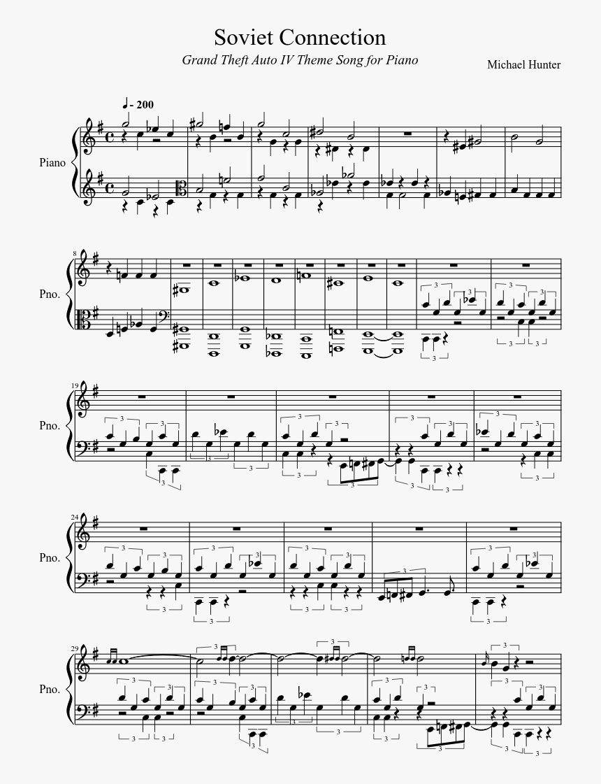 World Revolving Piano Sheet Music, HD Png Download, Free Download