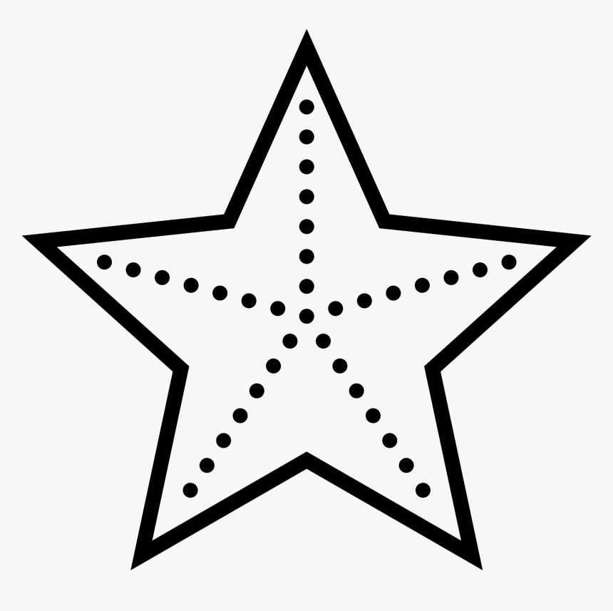 A Star Has Five Pointed Sides Which Are Basically Mini - Clipart Outline Star, HD Png Download, Free Download