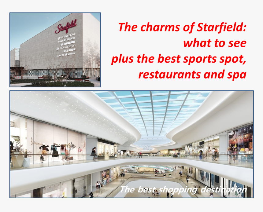 A Front View Of The Starfield Building Of Modern And - Shopping Mall, HD Png Download, Free Download