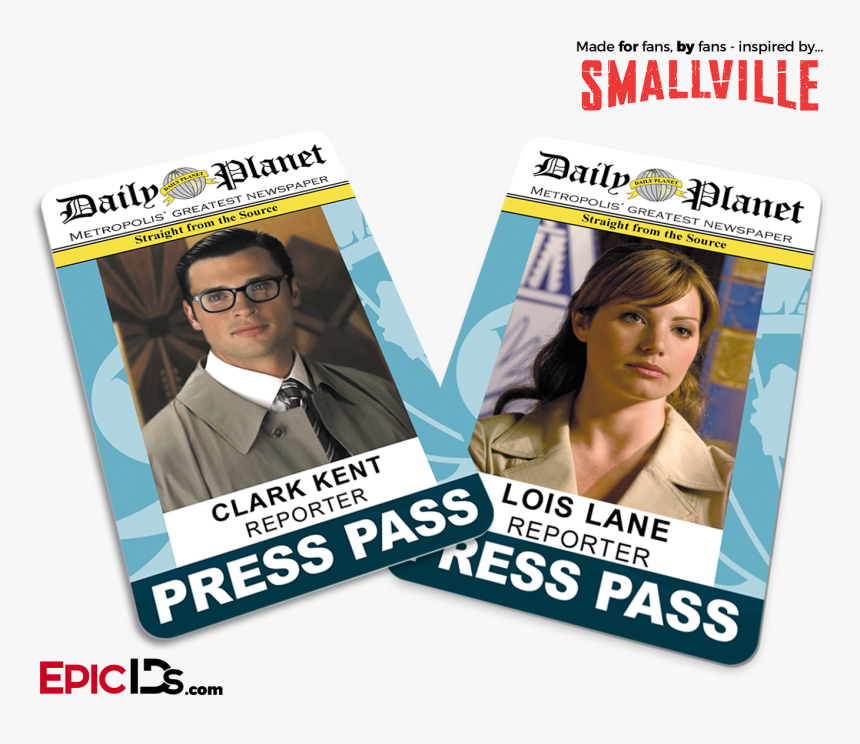Daily Planet "smallville - Daily Planet Clark Kent Press Pass, HD Png Download, Free Download
