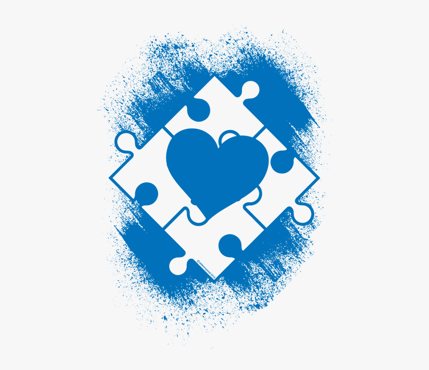 , 65% Polyester, 35% Viscoses - Autism Heart Free Png, Transparent Png, Free Download